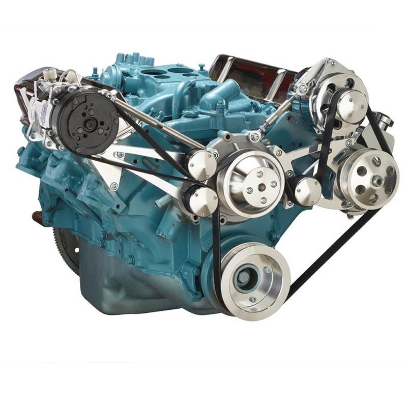 CVF PONT-SERPENTINE-AC Pontiac Serpentine Conversion - AC Power Steering & Alternator