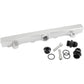 AeroFlow AF64-2221 Mitsubishi Evolution 4-9 4G63 Billet EFI Fuel Rails - Silver Suit 14mm Full Length Fuel Injectors -10ORB Ports