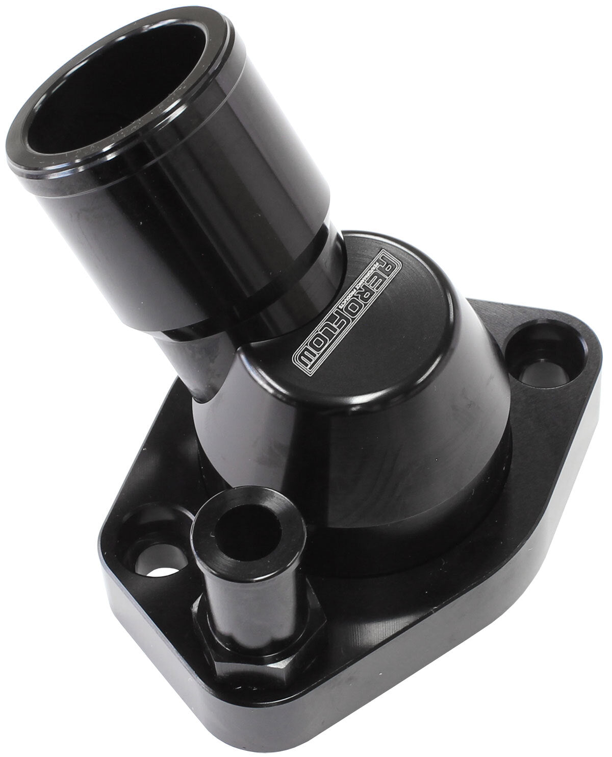 Billet 45Â° Swivel Thermostat Housing, Black Finish (Suit Ford 289-351W)