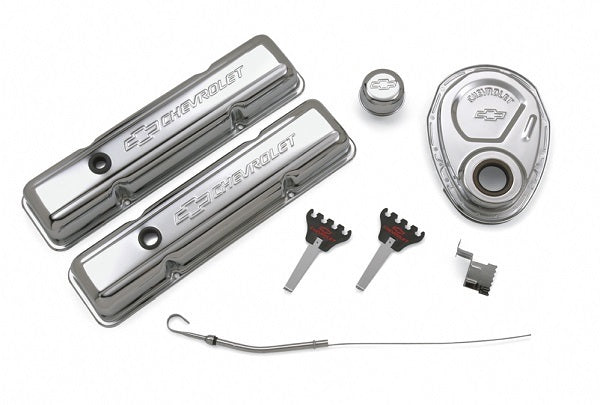 Proform PR141-001 Dress Up Kit w/Timing Cover & Short Valve Covers. Chev SB V8 1958-86