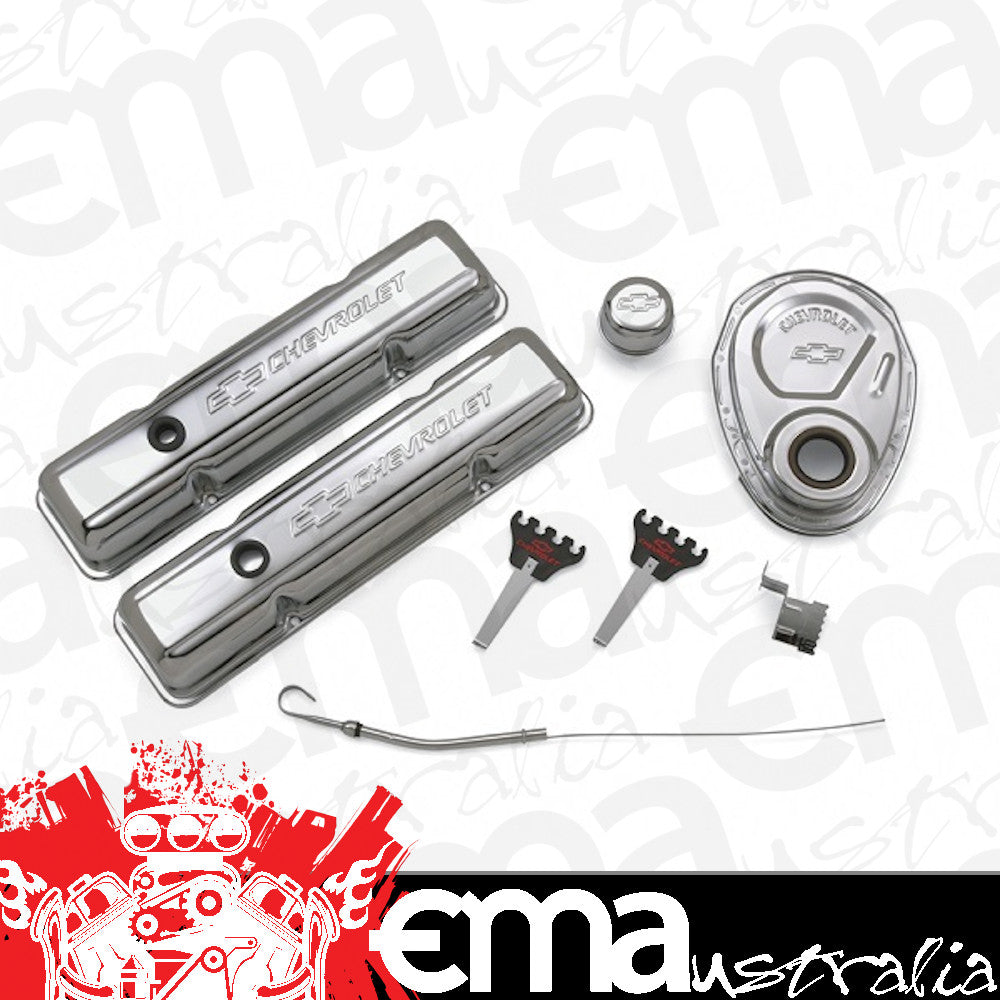 Proform PR141-001 Dress Up Kit w/Timing Cover & Short Valve Covers. Chev SB V8 1958-86