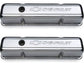 Proform PR141-101 'Chevrolet & Bowtie Emblem' Valve Covers. Tall No Baffle. Chevrolet S/B V8 1958-86 Chrome