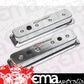 Proform PR141-132 Tall Chrome Alloy Valve Covers w/ Logo suit Chev SB 1987-On