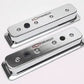 Proform PR141-132 Tall Chrome Alloy Valve Covers w/ Logo suit Chev SB 1987-On