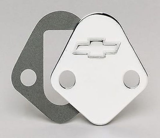 Proform PR141-211 Bowtie Chrome Fuel Pump Block Off Plate suit Chev BB V8