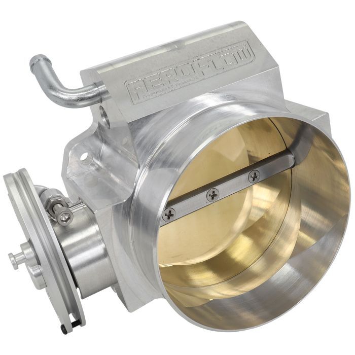 Aeroflow Performance AF64-2270 Billet 105mm Throttle Body - Polished Finish Suit GM LS Series. Uses Standard Idle & TPS
