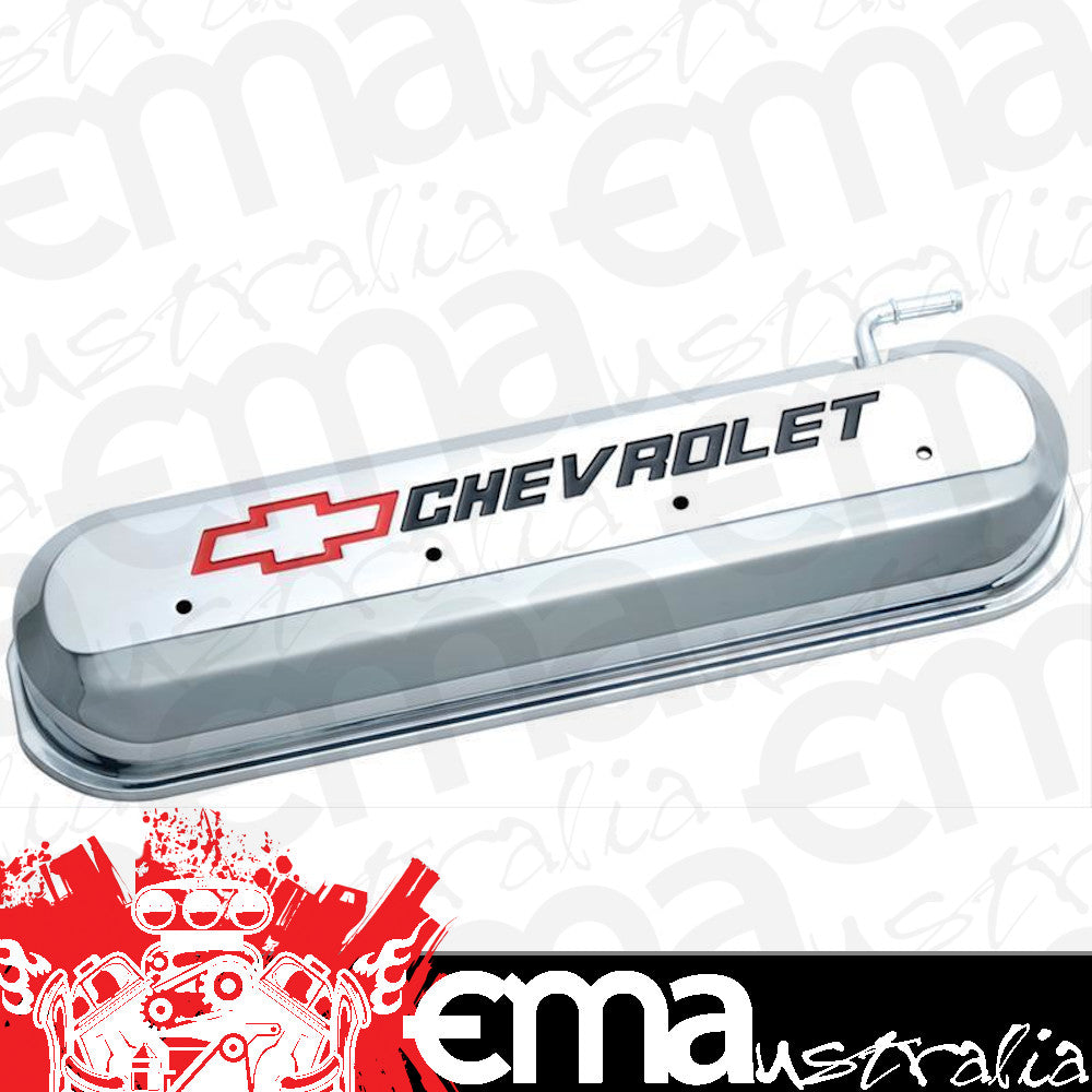 Proform PR141-265 Cast Alloy Valve Covers Chrome w/ Logo suit LS Series V8