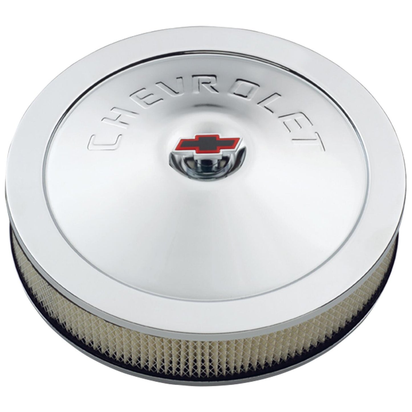 Proform PR141-302 14" Classic Chrome Air Filter Assembly w/ Chev Logo