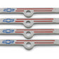 Proform PR141-366 Valve Cover Hold Down Clamps Metallic Grey Finish Bowtie Logo