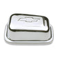 Proform PR141-619 Rectangle Push-In Style Breather Cap Chrome w/ Bowtie Logo