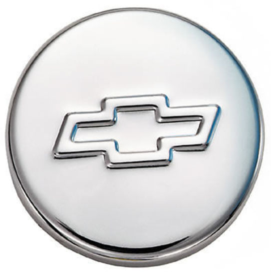 Proform PR141-630 Oil Filler Cap Chrome w/ Bowtie Logo Chev V8 w/ 1.22" Hole