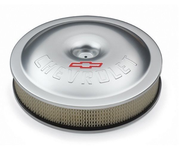 Proform PR141-693 14" Super-Light Aluminum Air Cleaner Silver w/ Bowtie Logo