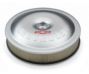 Proform PR141-693 14" Super-Light Aluminum Air Cleaner Silver w/ Bowtie Logo