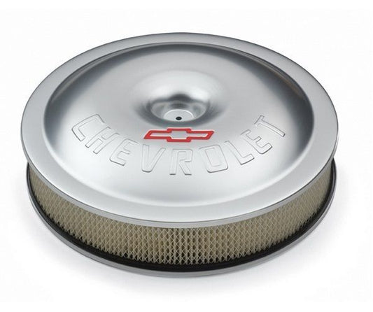 Proform PR141-693 14" Super-Light Aluminum Air Cleaner Silver w/ Bowtie Logo