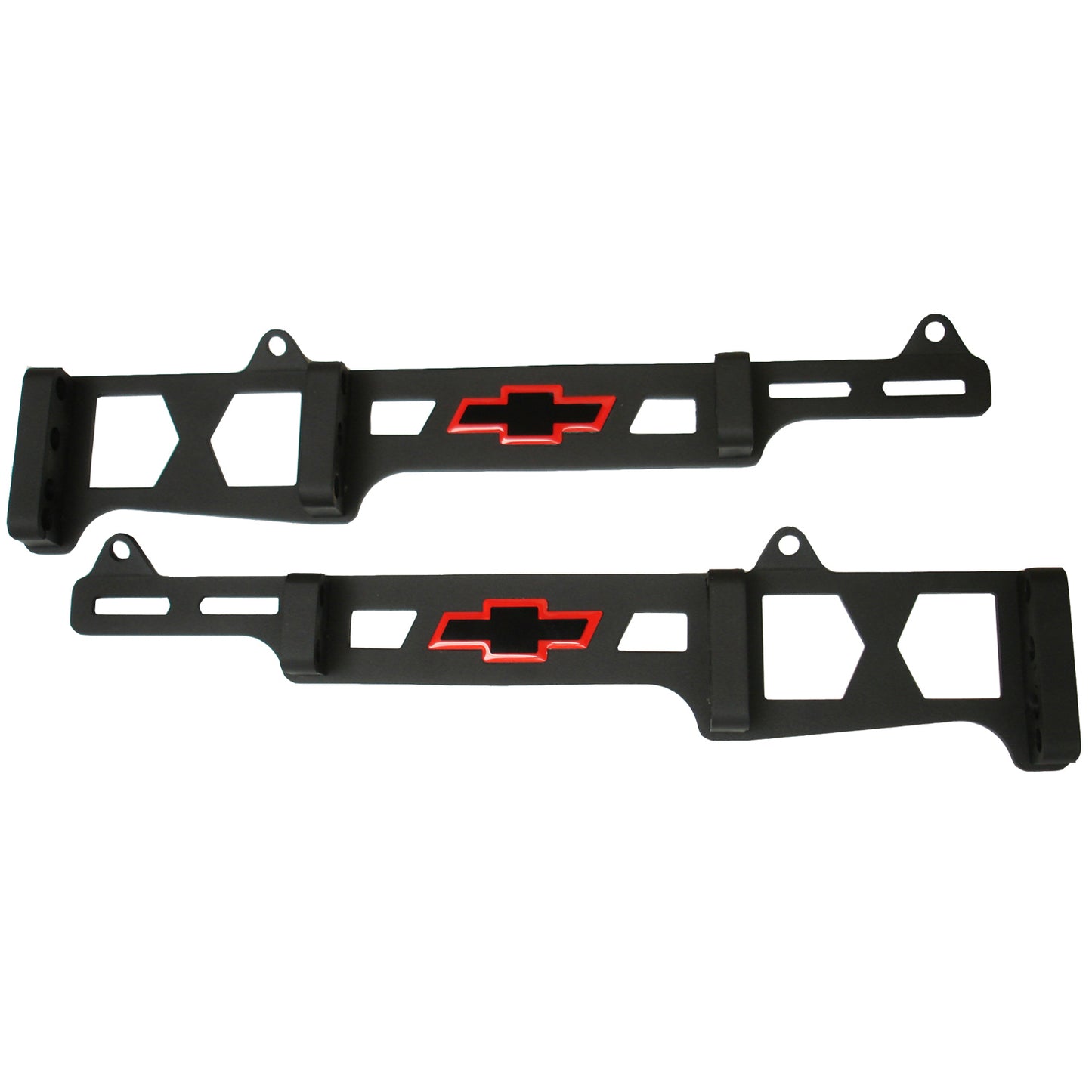 Proform PR141-714 Ignition Lead Separators Black Crinkle SB Chev w/ Bowtie Emblem (pair)