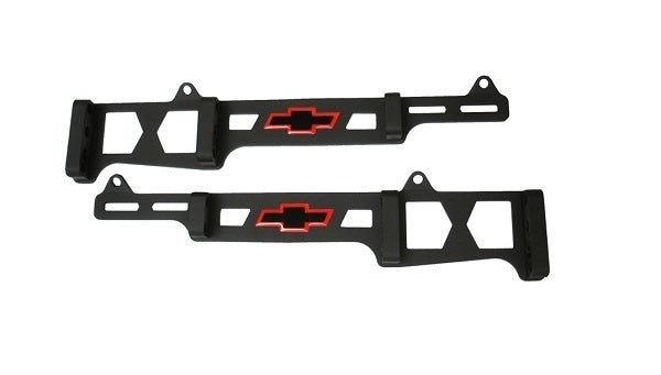Proform PR141-714 Ignition Lead Separators Black Crinkle SB Chev w/ Bowtie Emblem (pair)