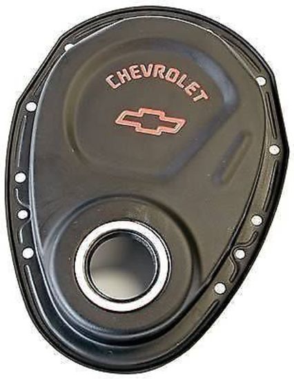 Proform PR141-753 Chev Bowtie Black Timing Cover Chev Small Block 262-400 C.I.D