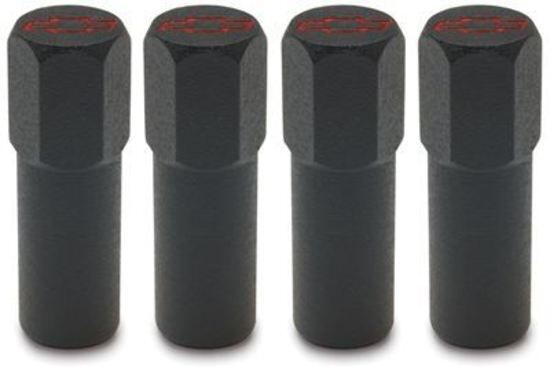 Proform PR141-759 Mini Nuts Valve Cover Steel Black Red Bowtie Emblem