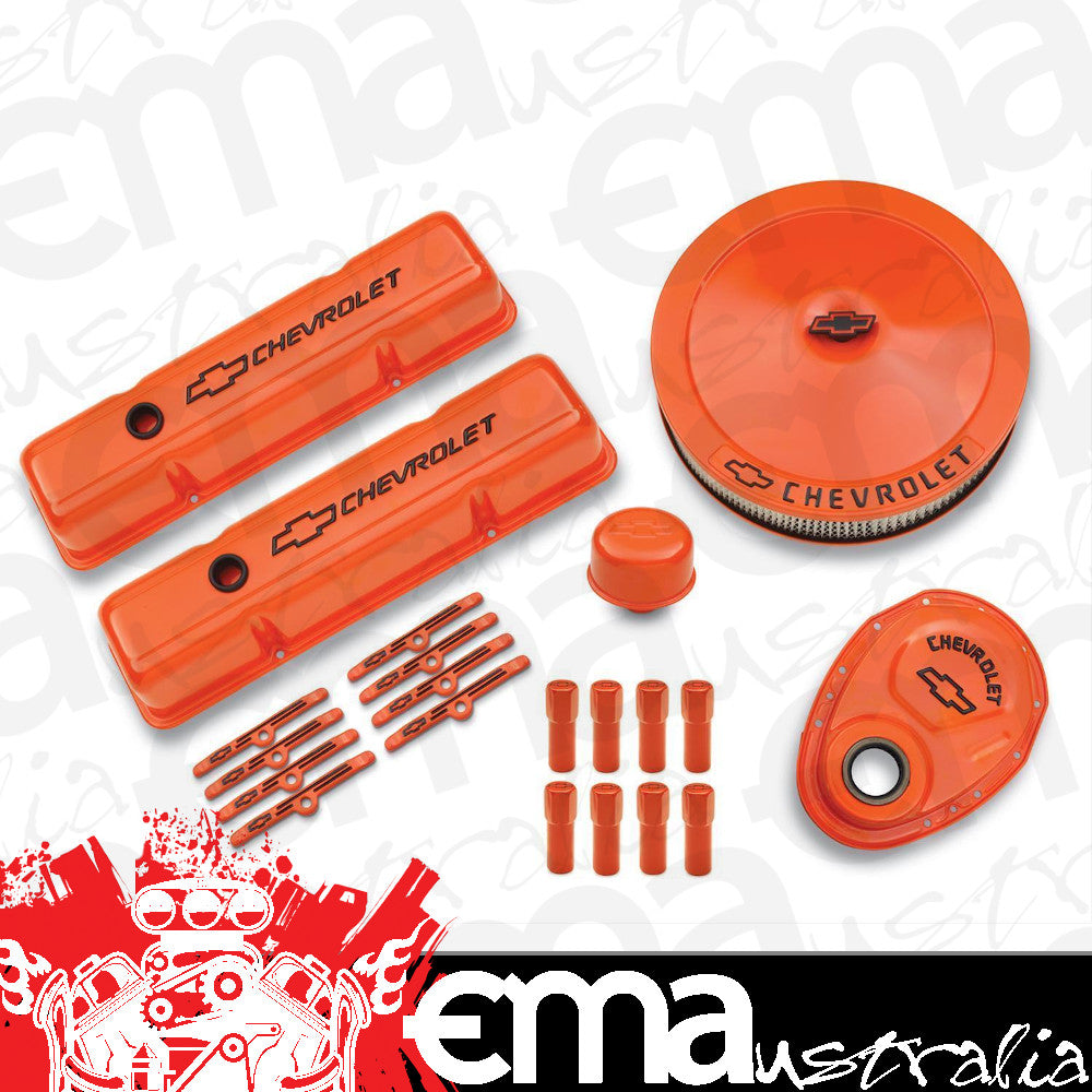 Proform PR141-780 Orange Engine Dress Up Kit suit Chev SB 262-400 Vb