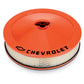 Proform PR141-785 14 x 3" Orange Air Cleaner Dropped Base Chevrolet Logo