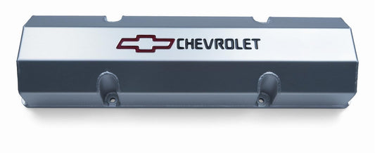 Proform PR141-800 Fabricted Alloy Valve Covers Clear w/ Logo suit Chev SB V8