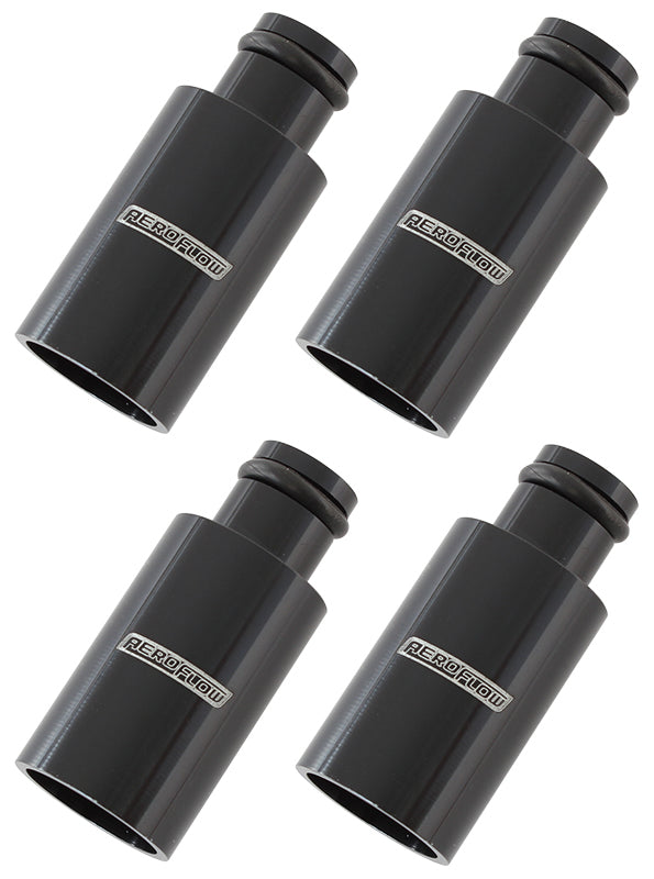 Aeroflow AF64-2884 ID Injector Adapter Long Suit 11mm Fuel Rail Black 4Pk