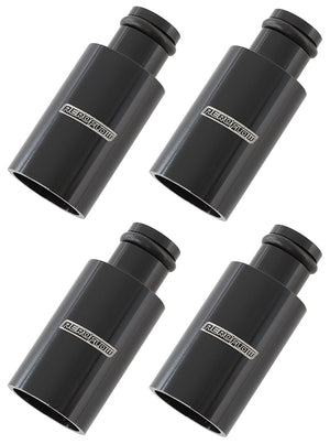 Aeroflow AF64-2884 ID Injector Adapter Long Suit 11mm Fuel Rail Black 4Pk