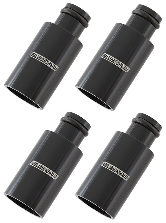 Aeroflow AF64-2884 ID Injector Adapter Long Suit 11mm Fuel Rail Black 4Pk