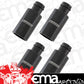 Aeroflow AF64-2884 ID Injector Adapter Long Suit 11mm Fuel Rail Black 4Pk