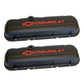 Proform PR141-810 Chev B/B Valve Covers Chevrolet & Bowtie Logo Short Black Crinkle