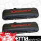 Proform PR141-810 Chev B/B Valve Covers Chevrolet & Bowtie Logo Short Black Crinkle