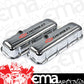 Proform PR141-813 Tall Chrome Valve Covers w/ Logo Chev BB 396-454 V8