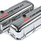 Proform PR141-813 Tall Chrome Valve Covers w/ Logo Chev BB 396-454 V8