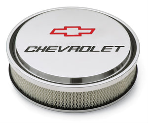 Proform PR141-833 Slant Edge 14" Polished Air Cleaner w/ Chevrolet Logo