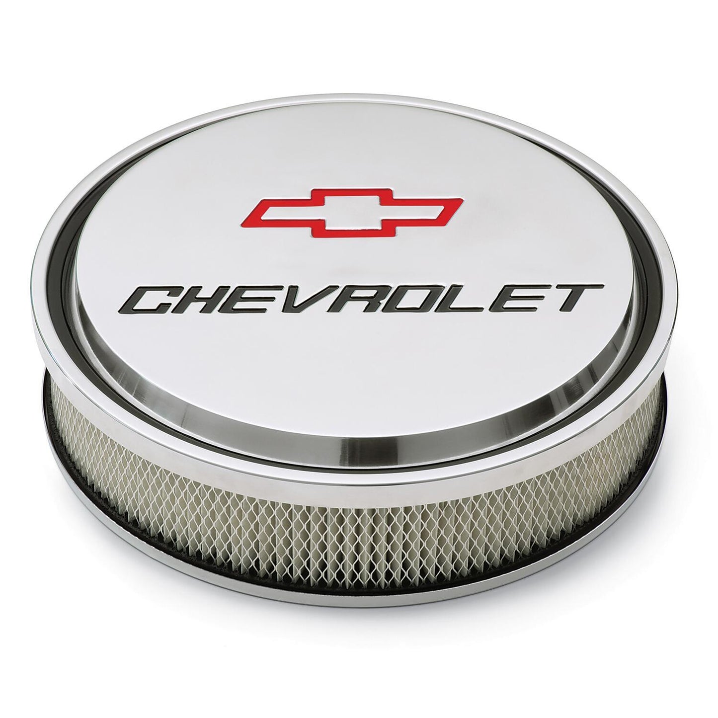 Proform PR141-833 Slant Edge 14" Polished Air Cleaner w/ Chevrolet Logo