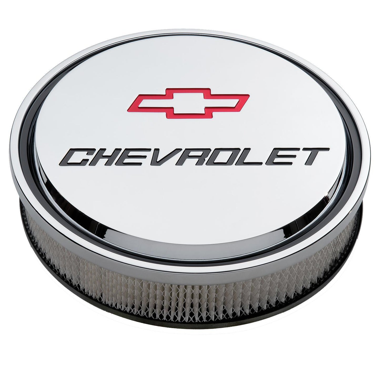 Proform PR141-835 Slant Edge 14" Chrome Air Cleaner w/ Chevrolet Logo
