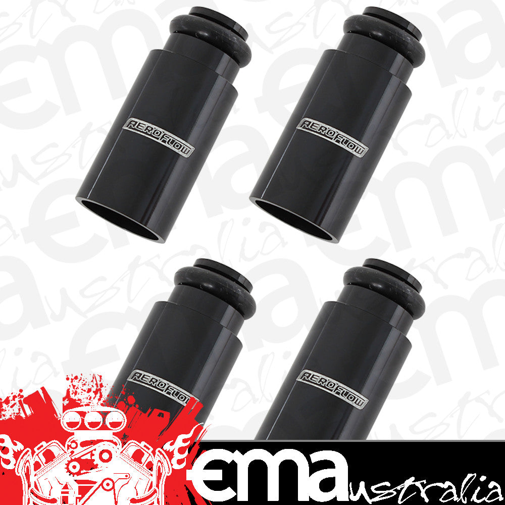 Aeroflow AF64-2886 ID Injector Adapter Long Suit 14mm Fuel Rail Black 4Pk