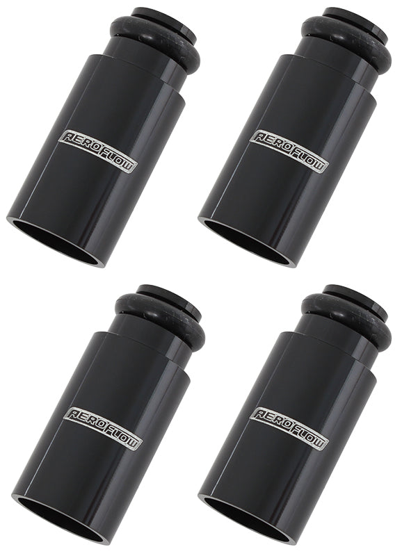 Aeroflow AF64-2886 ID Injector Adapter Long Suit 14mm Fuel Rail Black 4Pk