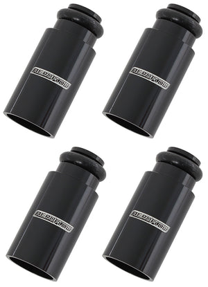 Aeroflow AF64-2886 ID Injector Adapter Long Suit 14mm Fuel Rail Black 4Pk