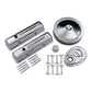 Proform PR141-900 Chrome Engine Dress-Up Kit Red "Bowtie" Logo Chev SB 262-400