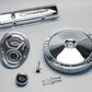 Proform PR141-900 Chrome Engine Dress-Up Kit Red "Bowtie" Logo Chev SB 262-400