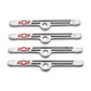 Proform PR141-903 Chrome Chev SB Valve Cover Hold Down Clamps Bowtie Emblem