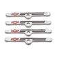 Proform PR141-903 Chrome Chev SB Valve Cover Hold Down Clamps Bowtie Emblem