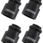 Aeroflow AF64-2887 ID Injector Adapter Short Suit 14mm Fuel Rail Black 4Pk