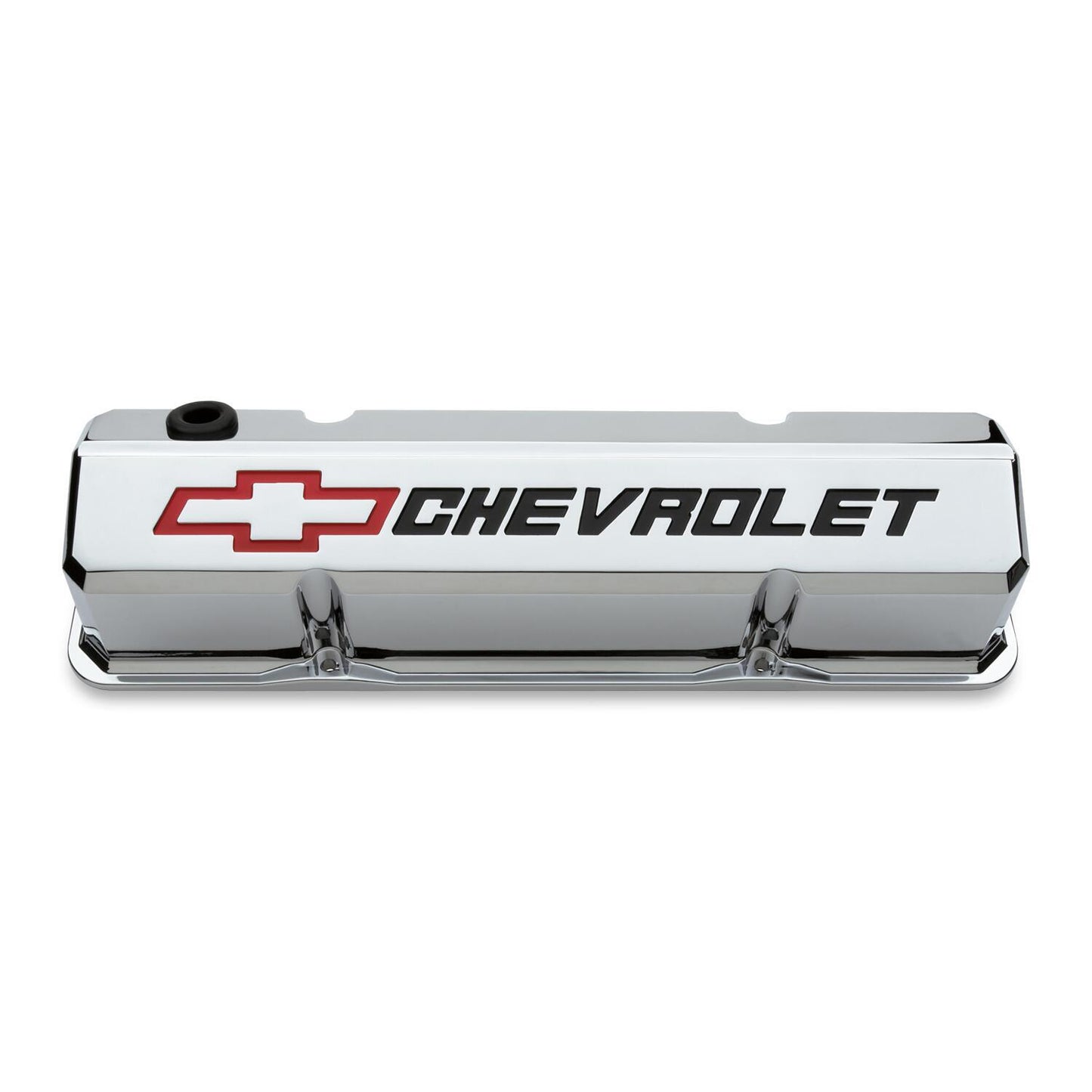 Proform PR141-930 Chev SB Tall Alloy Valve Covers Chrom Chevrolet Emblem