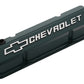 Proform PR141-933 Die-Cast Aluminium Slant Edge Valve Covers Green suit SB Chev w/ Raised Chevrolet Logo & Bowtie Emblem