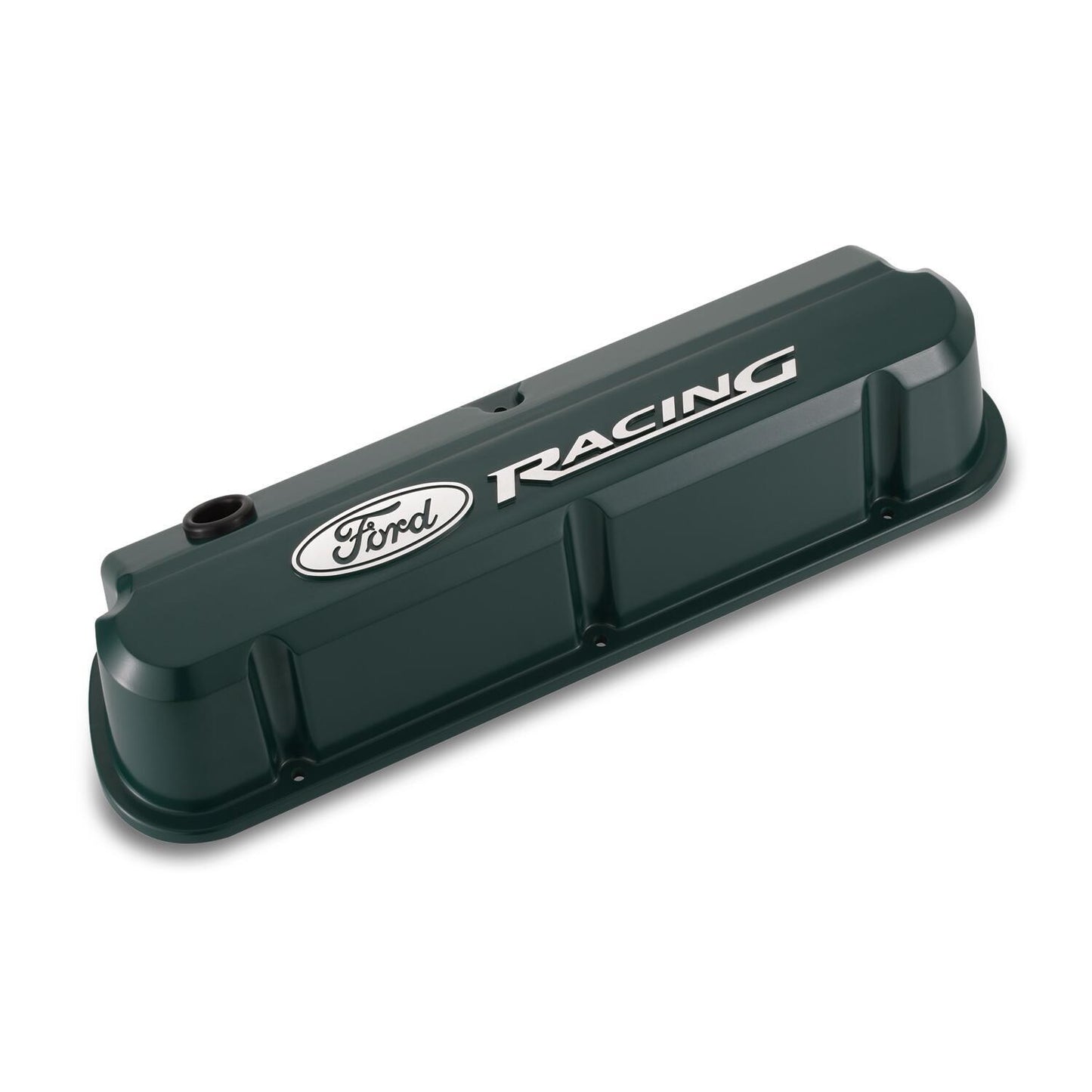 Proform PR302-141 Die-Cast Aluminium Slant Edge Valve Covers Green suit SB Ford 289-351 Windsor w/ Raised Ford Racing Logo