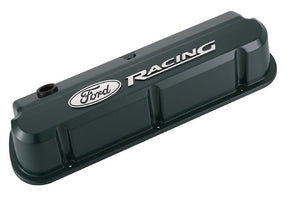 Proform PR302-141 Die-Cast Aluminium Slant Edge Valve Covers Green suit SB Ford 289-351 Windsor w/ Raised Ford Racing Logo