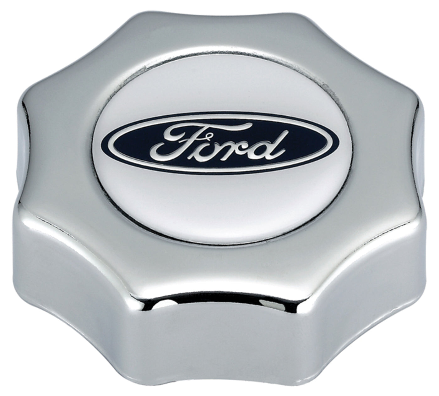 Proform PR302-230 Chrome Oil Filler Cap Screw In w/ Ford Oval Logo