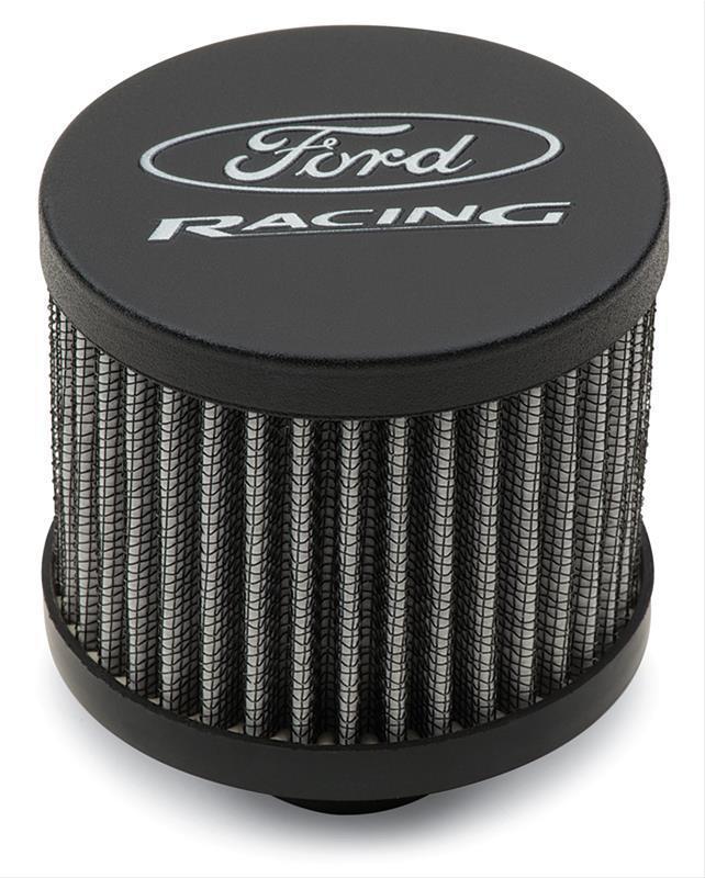 Proform PR302-234 Push-In Valve Cover Breather Black w/ Ford Racing Logo
